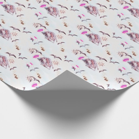 Marine pattern ラッピングペーパー (角)