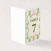 Marine-Themed Wedding Table Number – Seashell & Pe (外部)
