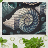 Marine Treasures キッチンタオル (折り畳み)