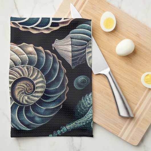 Marine Treasures キッチンタオル (四つ折り)