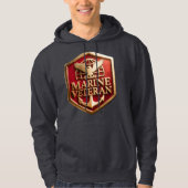 Marine Veteran Hoodie パーカ (正面)
