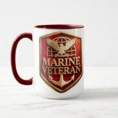 Marine Veteran Mug マグカップ (左)