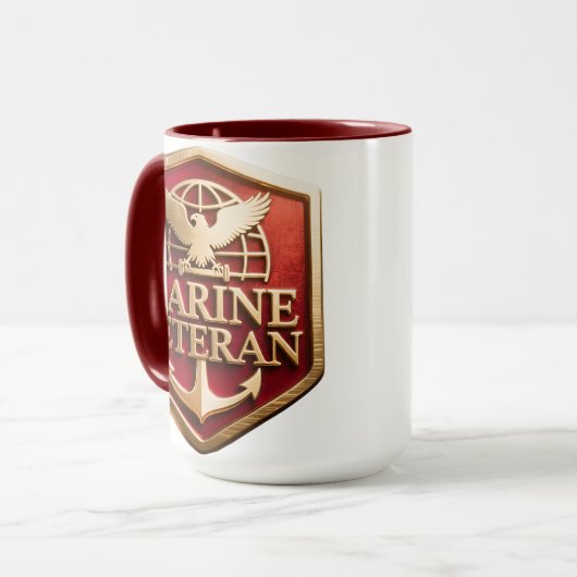 Marine Veteran Mug マグカップ (正面左)