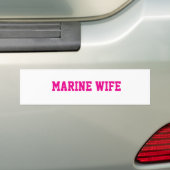 Marine Wife sticker バンパーステッカー (車上)