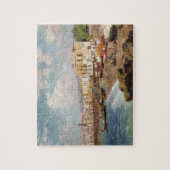 Marinella、ナポリ(oのビーチの漁船 ジグソーパズル (縦)