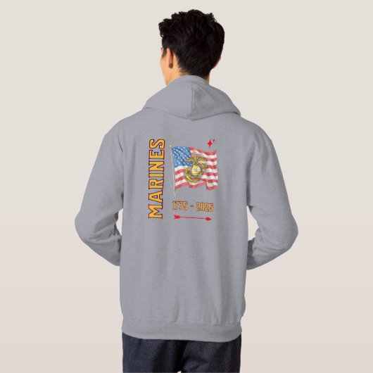 MARINES 1775 Hoodie パーカ (裏面フル)