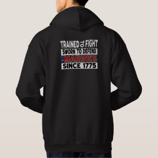MARINES Trained to Fight フーディー パーカ