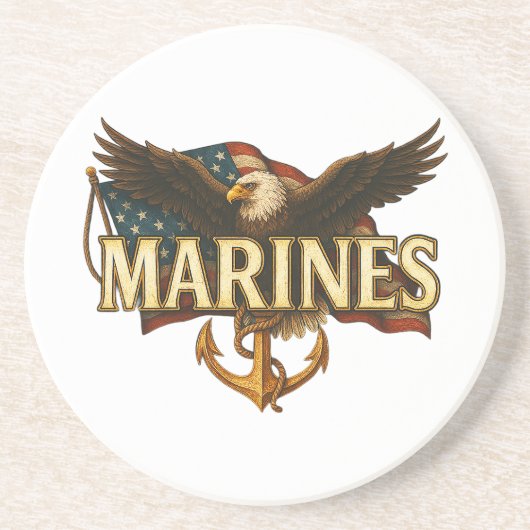 Marines With Eagle and Flag コースター (正面)