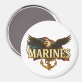 Marines With Eagle and Flag マグネット (正面/裏面)