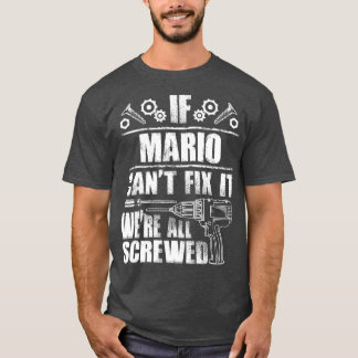 MARIOギフト名修正It誕生日おもしろいパパアイディア Tシャツ