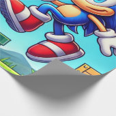 mario and sonic gift wrap ラッピングペーパー (角)