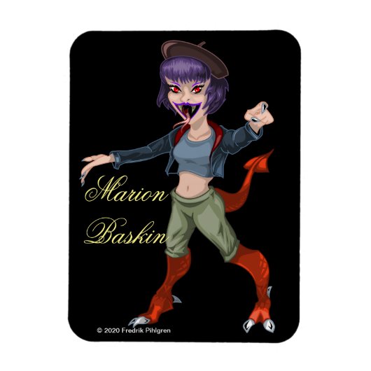 MARION BASKIN 3" x 4"フレキシブルフォトマグネット マグネット (縦)