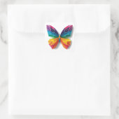 Mariposa de origami multicolor スクエアシール (バッグ)