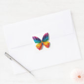 Mariposa de origami multicolor スクエアシール (封筒)
