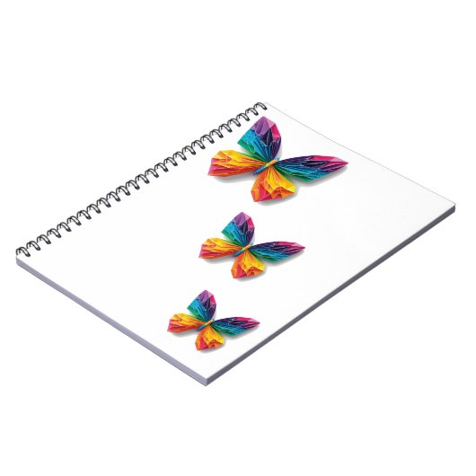 Mariposa de origami multicolor ノートブック (左側)