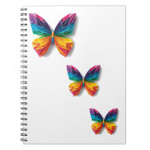 Mariposa de origami multicolor ノートブック (正面)
