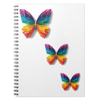 Mariposa de origami multicolor ノートブック