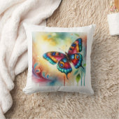 Mariposa flama butterfly 121024AREF149 - Watercolo クッション (ブランケット)