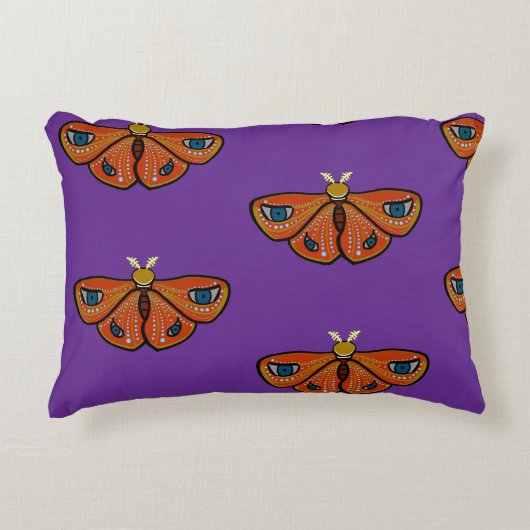 Mariposa Mística con Ojos アクセントクッション (正面)