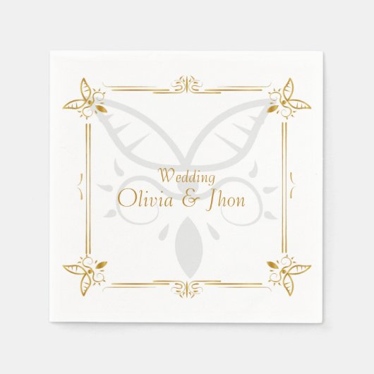 Mariposas de Amor スタンダードカクテルナプキン (正面)