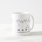 Marisペプチド名mug コーヒーマグカップ (正面右)