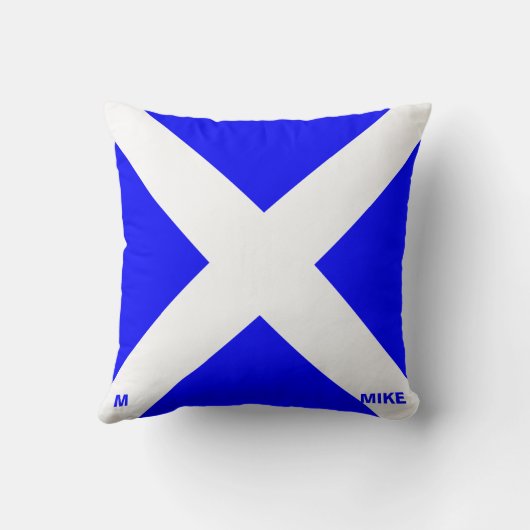 Maritime Flag M — Mike クッション (裏面)