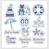 Maritime "Sail-a-brate" Sticker Pack シール (シート)