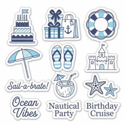 Maritime "Sail-a-brate" Sticker Pack シール (正面)