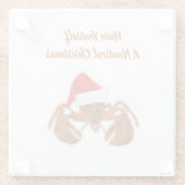Maritime Santa Lobster ガラスコースター (裏面)