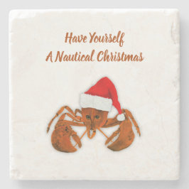 Maritime Santa Lobster ストーンコースター