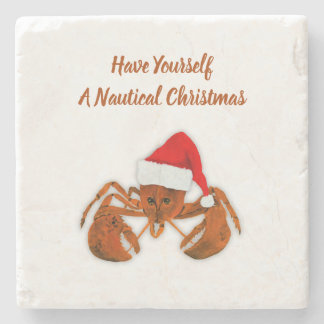 Maritime Santa Lobster ストーンコースター