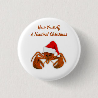 Maritime Santa Lobster 缶バッジ