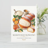 Maritozzo Romano – Vintage Italian Dessert 招待状 (スタンド正面)
