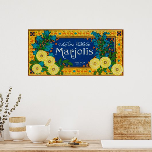 Marjolis Soap LabelParis，フランス ポスター (キッチン)