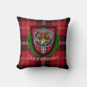 Marjoribanks Scottish Clan Tartan & Crest クッション (正面)