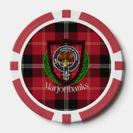 Marjoribanks Scottish Clan Tartan & Crest ポーカーチップ
