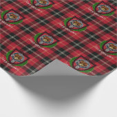 Marjoribanks Scottish Clan Tartan & Crest ラッピングペーパー (角)