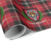 Marjoribanks Scottish Clan Tartan & Crest ラッピングペーパー (ロールコーナー)