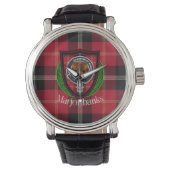 Marjoribanks Scottish Clan Tartan & Crest 腕時計 (正面)
