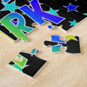 "MARK"名、おもしろい"ハッピーバースデー" ジグソーパズル (側面)