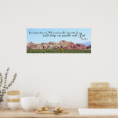 Mark 10:27ポスター ポスター (キッチン)