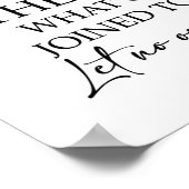 Mark 10:9 Joined togeather ポスター (角)