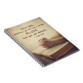 Mark 11:24あなたが頼何を祈りの言葉で信じす ノートブック (右側)