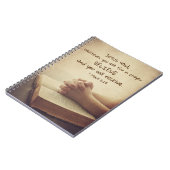 Mark 11:24あなたが頼何を祈りの言葉で信じす ノートブック (左側)