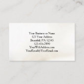 Mark 11:24祈りの言葉の頼お望みは何でも信じ, 名刺 (裏面)