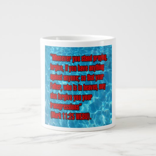 Mark 11:25 WEBU Mug ジャンボコーヒーマグカップ (正面)