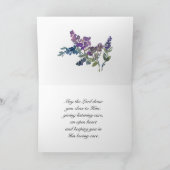 Mark 12:31隣人を愛せよ花 カード (内部)