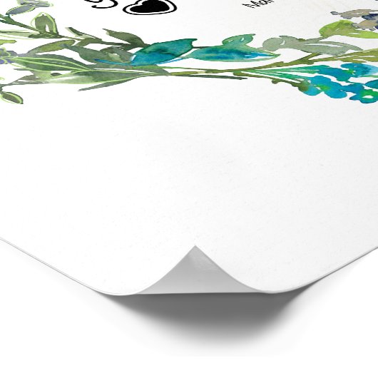 Mark 12:31隣人を愛せよ花 ポスター (角)