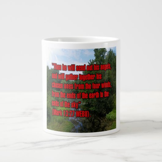 Mark 13:27 WEBU Mug ジャンボコーヒーマグカップ (正面)
