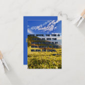 Mark 1:15 KJVバイブル聖なる書物、 経典Pic Greeting カード (正面/裏面インサイチュ)